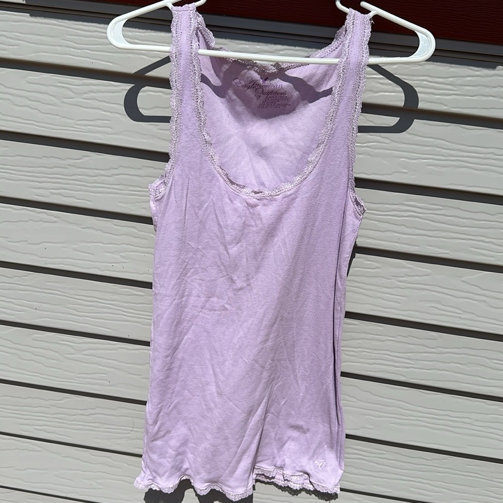 American Eagle Size Large Lavender Tank Top
